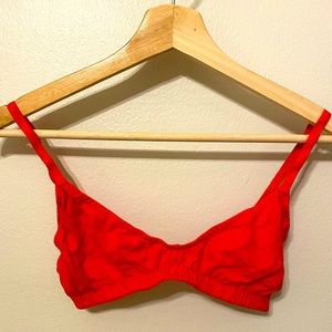 Pansy Red Bra